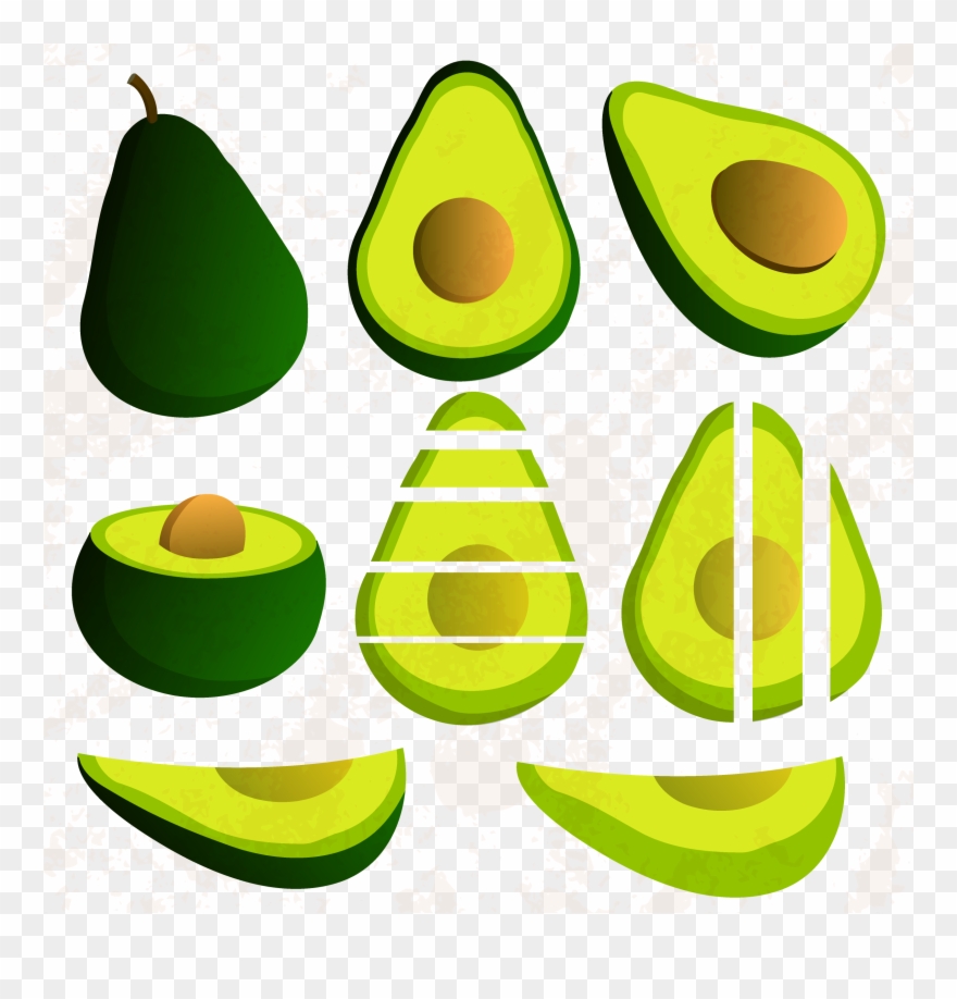 Graphic Design Pear Icon Characteristic - Avocado Graphic Clipart