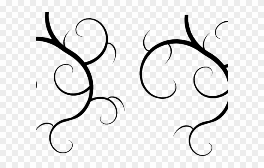 Vines Clipart Filigree - Grey And Pink Borders - Png Download