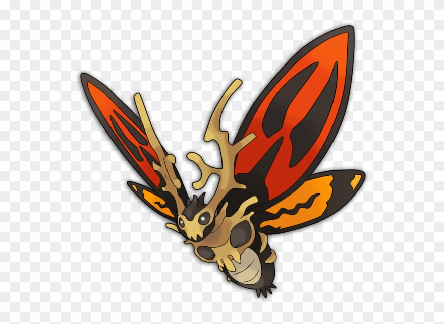 Dead Clipart Dead Insect - Godzilla King Of The Monsters Mothra - Png Download