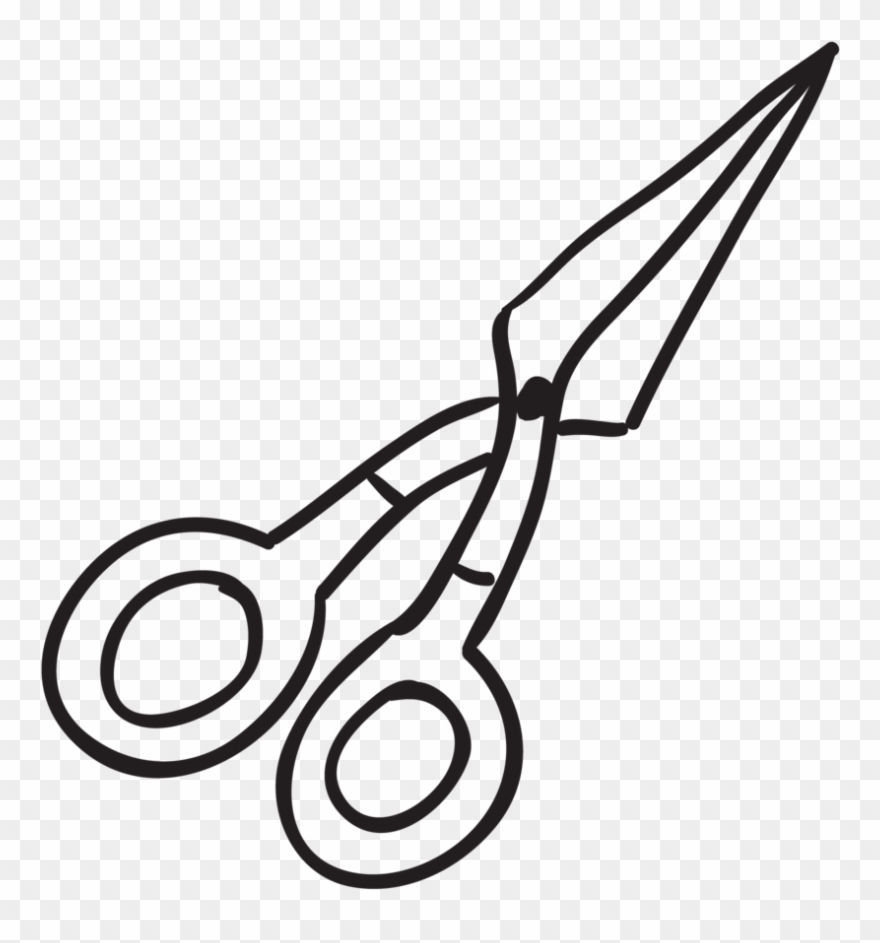 Cutting With Scissors Is An Advanced Skill, Requiring - Line Art Clipart