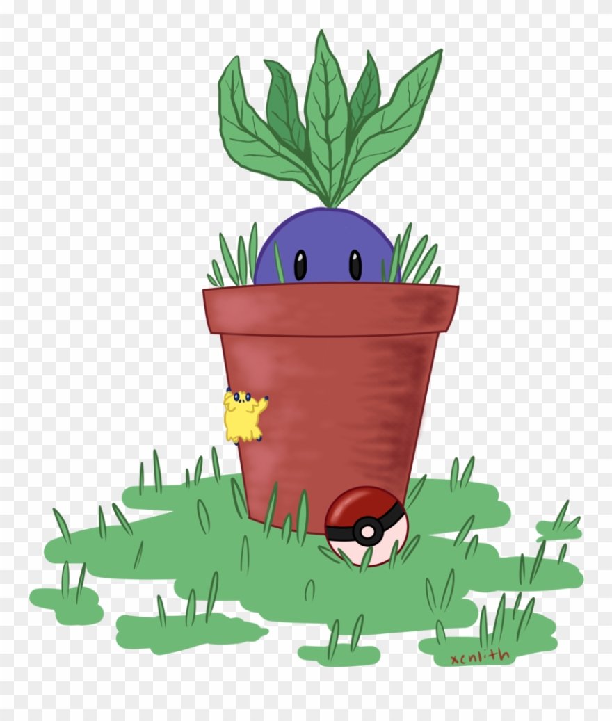 Oddish In A Pot Weasyl Root Older - Spiral Clipart