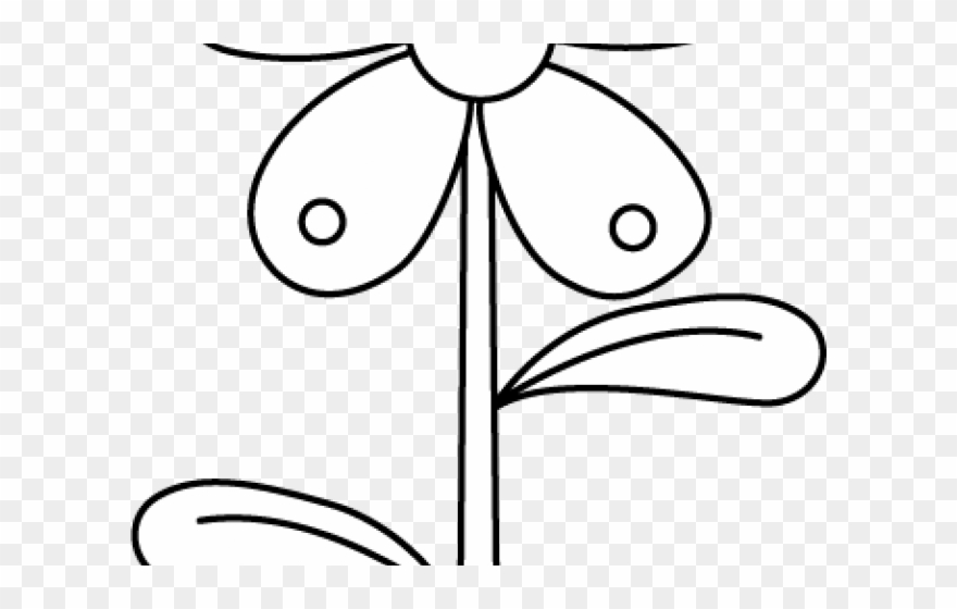Roots Clipart Flower - Flower Diagram Black And White - Png Download
