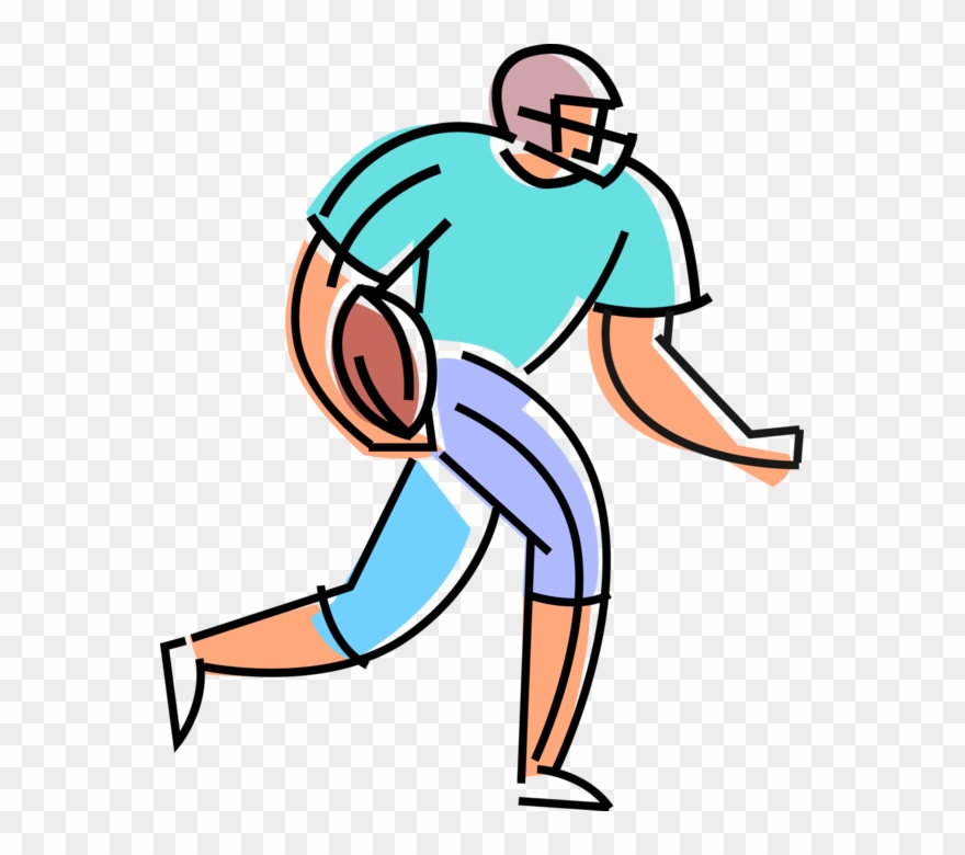 Football Clipart Running Back - American Football - Png Download