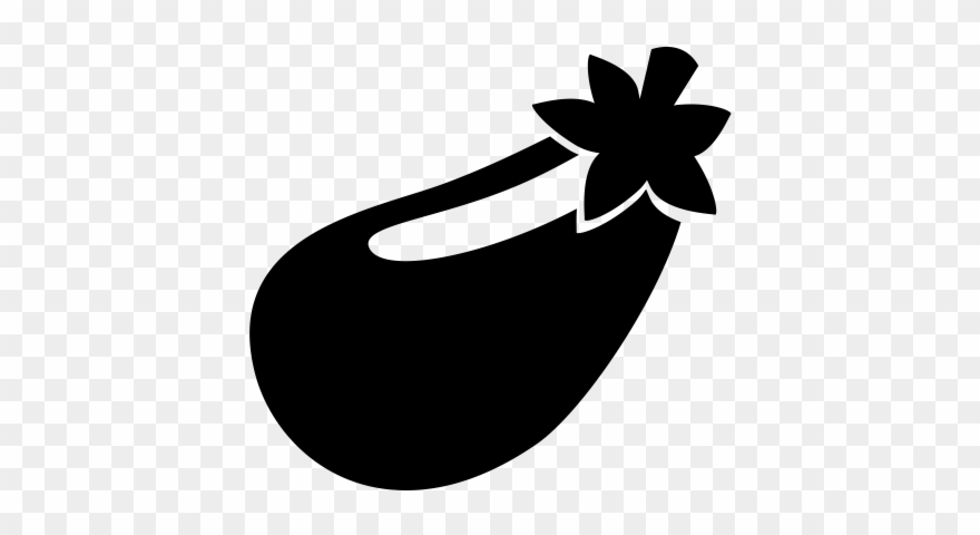 Eggplant Rubber Stamp - Rubber Stamping Clipart