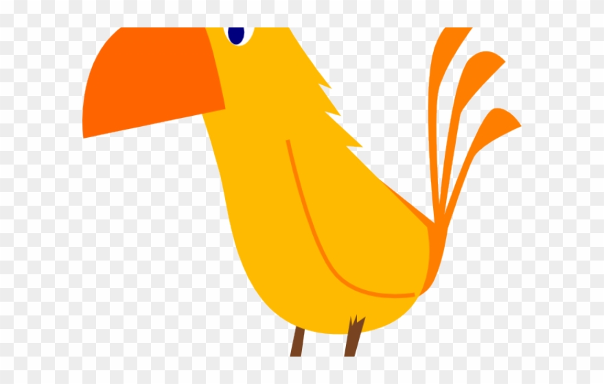 Orange Clipart Parrot - Bird - Png Download