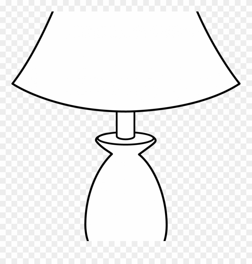 Lamp Png Black And White Clipart