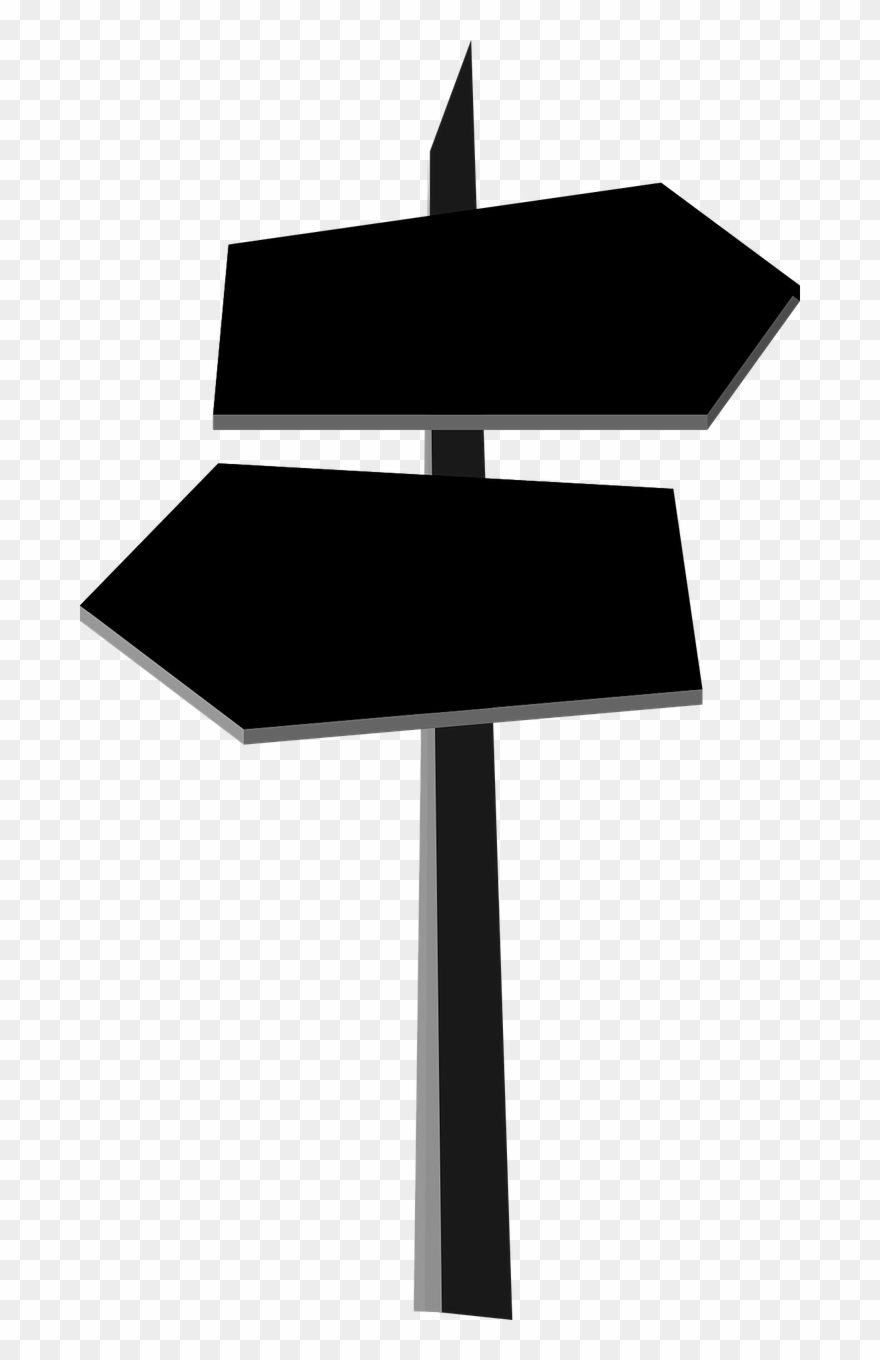 Signpost Direction Choice - Signpost Clipart - Png Download