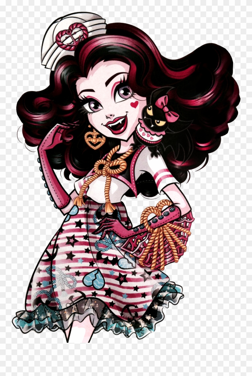 Shriek Wrecked Profile Art Monster High - Monster High Shriekwrecked Draculaura Clipart