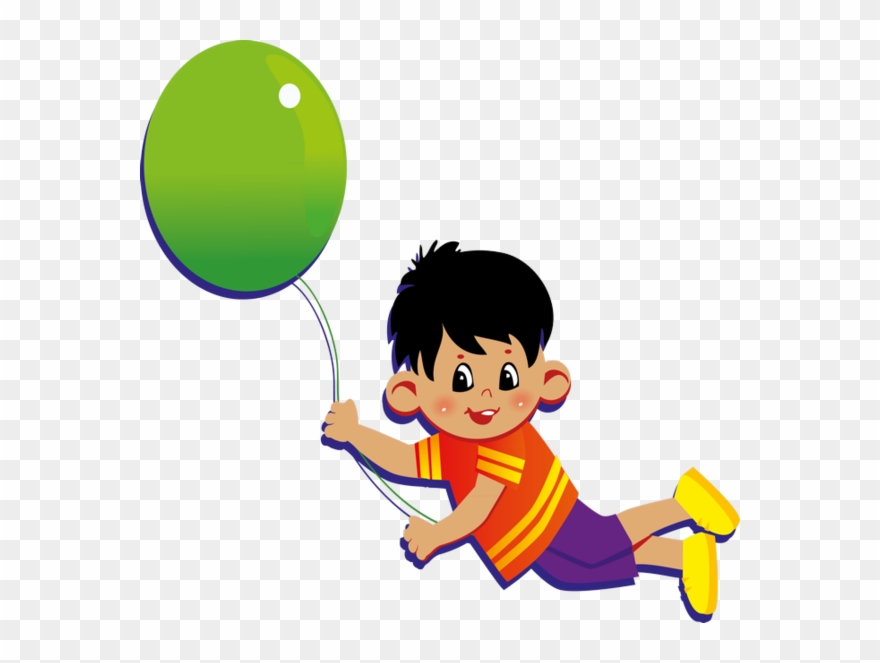 Personnages, Illustration, Individu, Personne, Gens - Boy With A Balloon Clipart