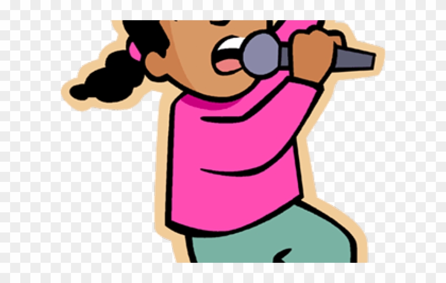 Human Clipart Singing - Girl Singing Clipart - Png Download