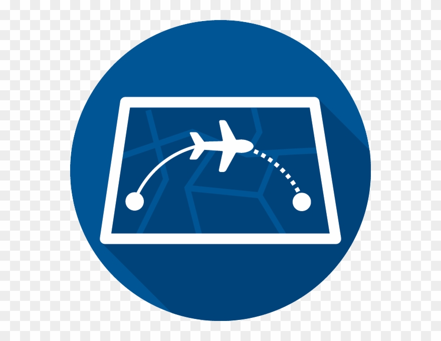 Link To Route Map Page - Air Route Icon Png Clipart
