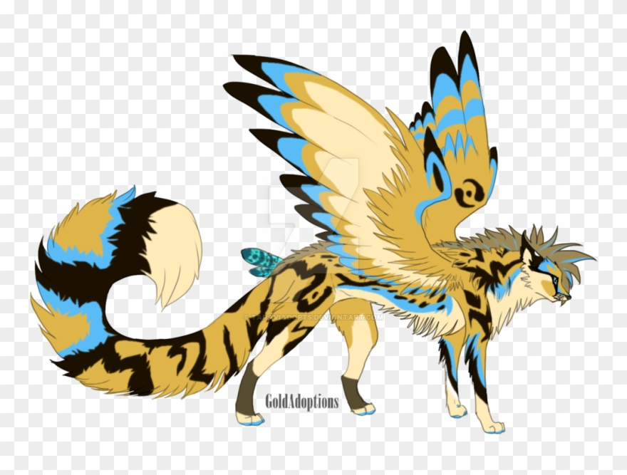 Winged Cheetah Oc Auction By Taraviadopts - Anime Cat With Wings Clipart