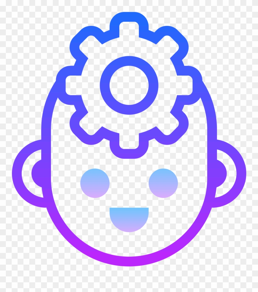 There Is A 2d View Of A Face Being Viewed From The - Mobile App Development Icon Png Clipart