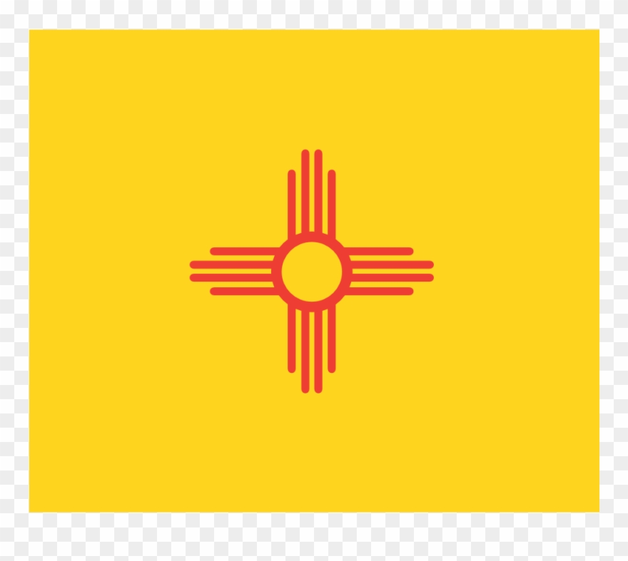 Clipart Info - Yellow Flag With Red Striped Cross - Png Download