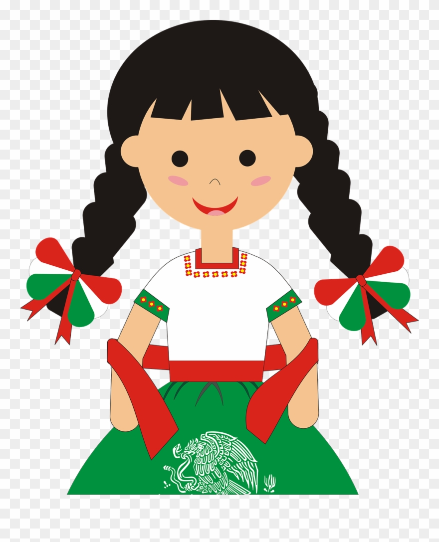 Mexico China Poblana Typical Dress - Imagenes De Chinas Poblanas Clipart