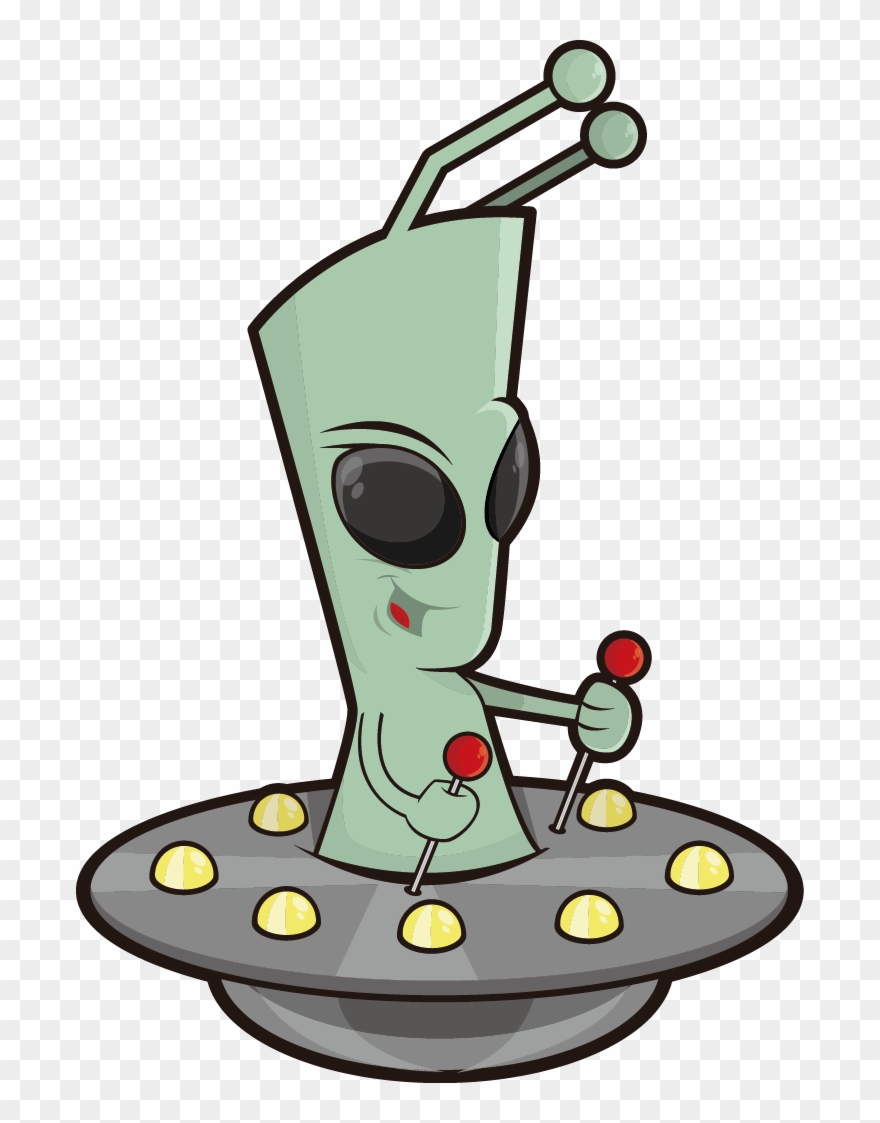 Alien Extraterrestrial Intelligence Cartoon - Cartoon Alien Png Clipart
