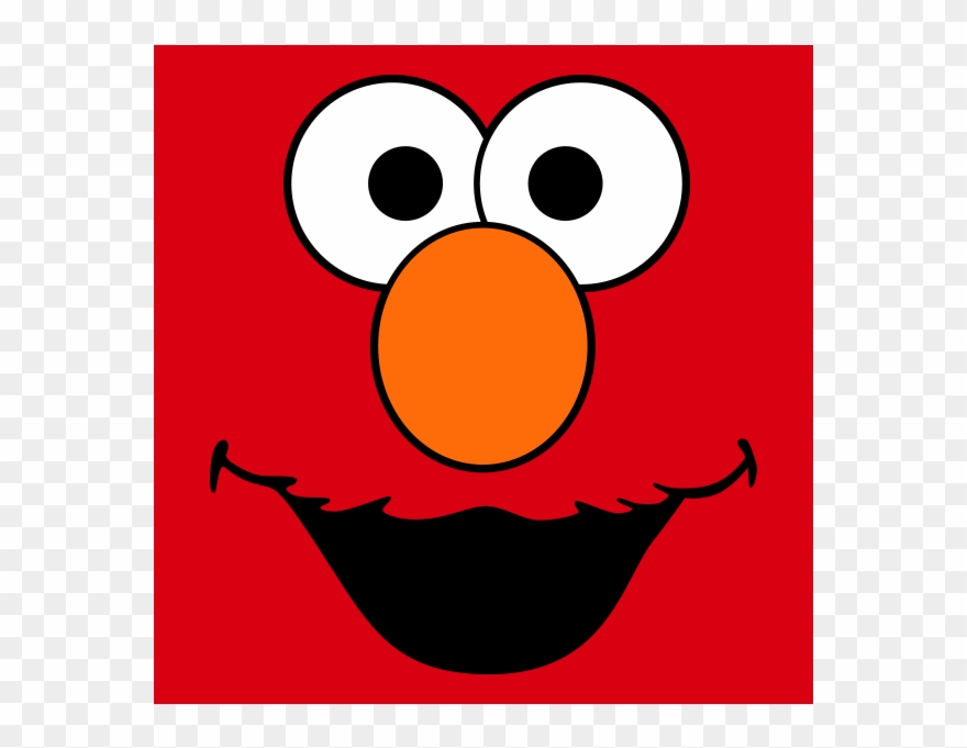 Face Clipart Elmo - Elmo And Cookie Monster Face - Png Download