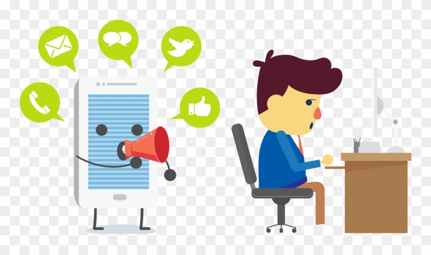 Getting Myself Into A Routine - Social Media Procrastination Clipart - Png Download