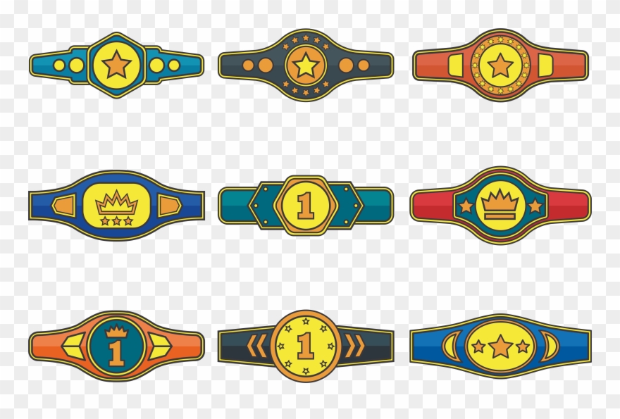 Championship Belt Champion Trophy Transprent - Cinturon Boxeo Png Clipart