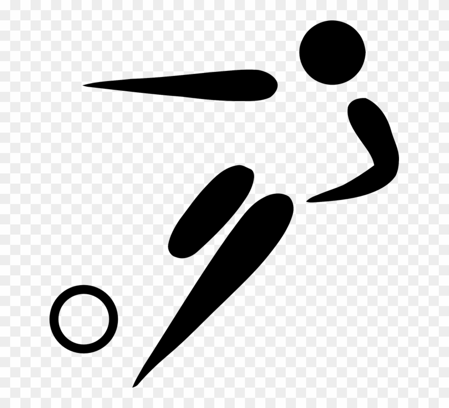 Футбол, Удар, Игрок, Игры, Логотип, Пиктограмма Football - Football Pictogram Clipart