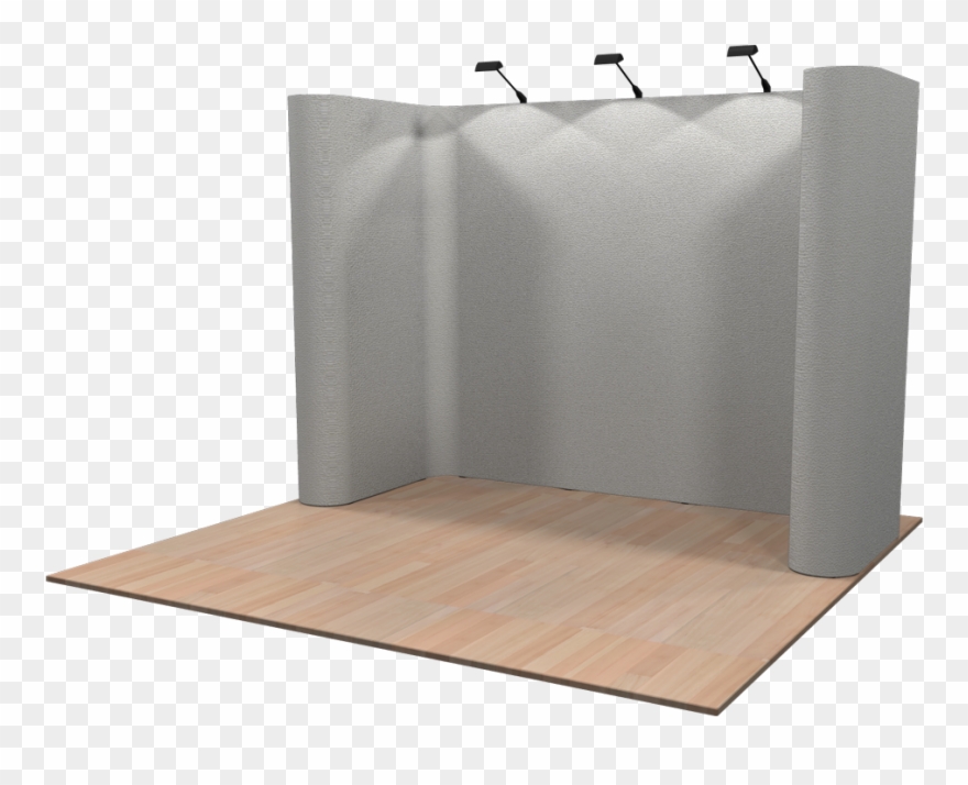 10 Foot Compact Pop Up Displays - Trade Show Display Template Clipart