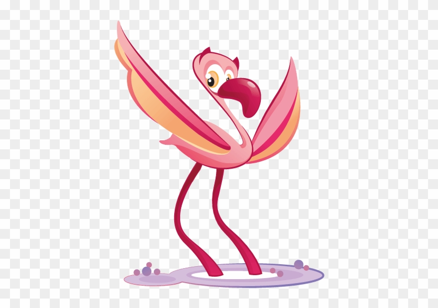 Pink Flamingo - Adesivo Fenicottero Clipart