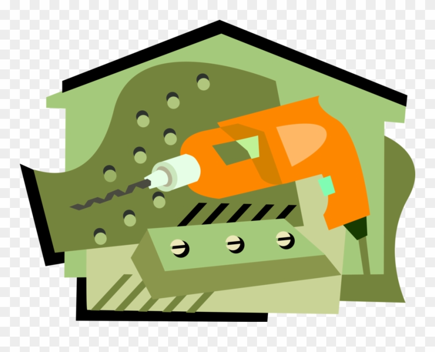 Vector Illustration Of Home Improvement And Renovation - Tool Clipart