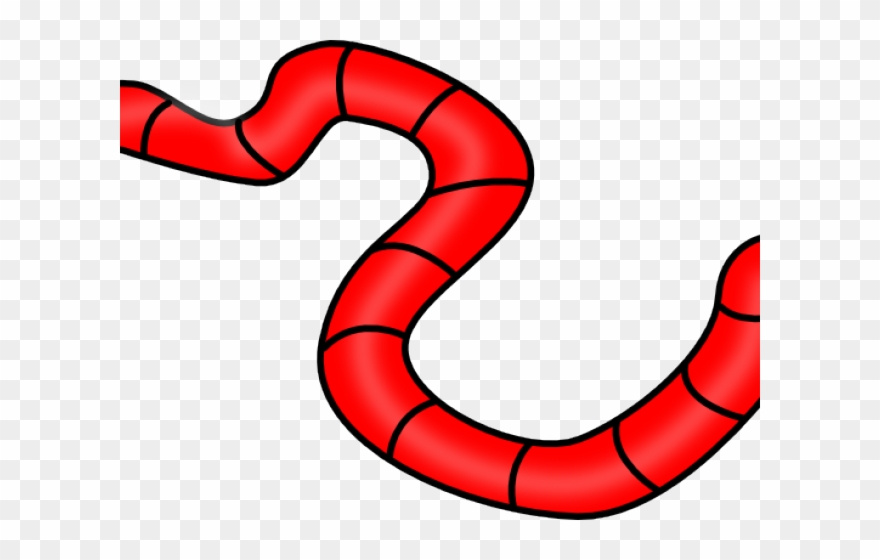 Scary Clipart Worm - Como Dibujar Una Lombriz Facil - Png Download