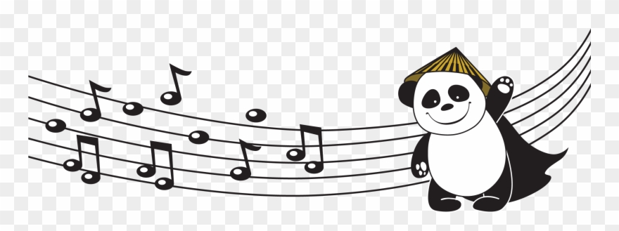 Piano Hero Panda - Piano Clipart