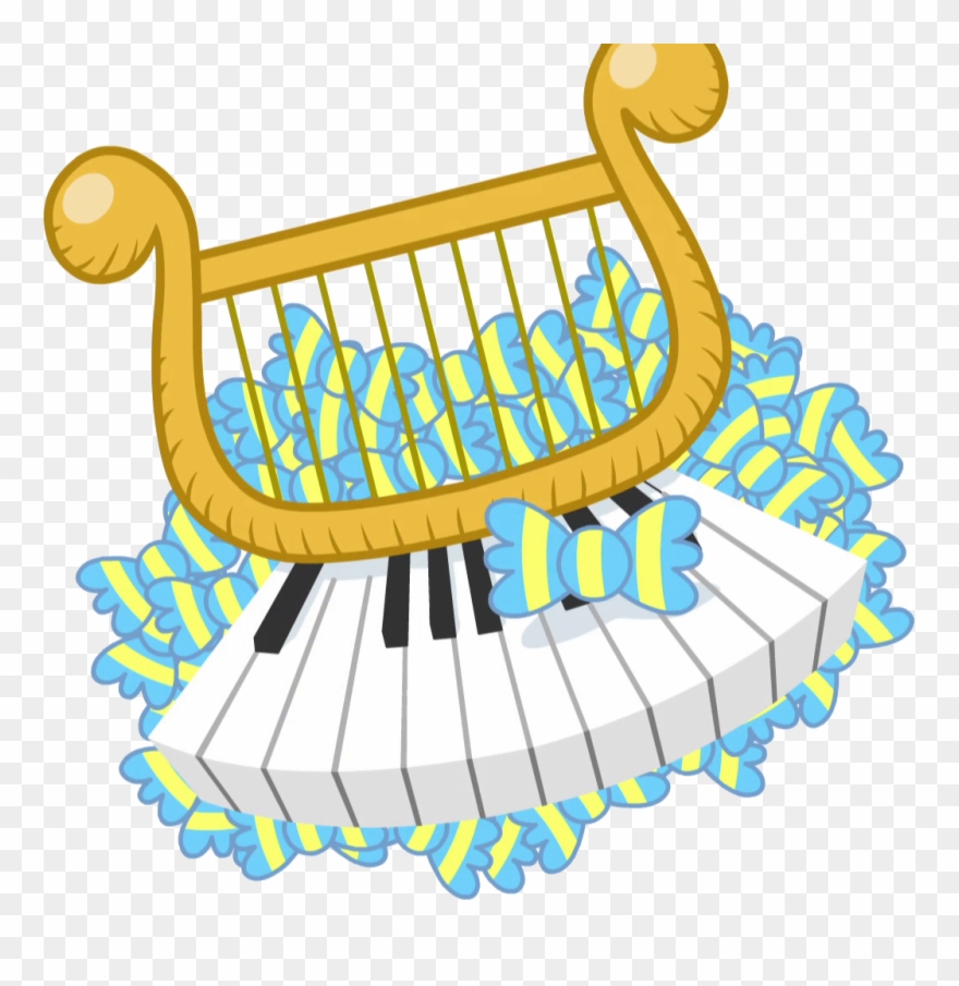 Lyra Heartstrings And Sweetie Drops Insignia Crop Eg2 - Mlp Lyra And Bonbon Piano Clipart