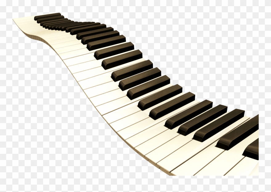Piano Keys Clipart Png - Wavy Piano Keys Transparent Png