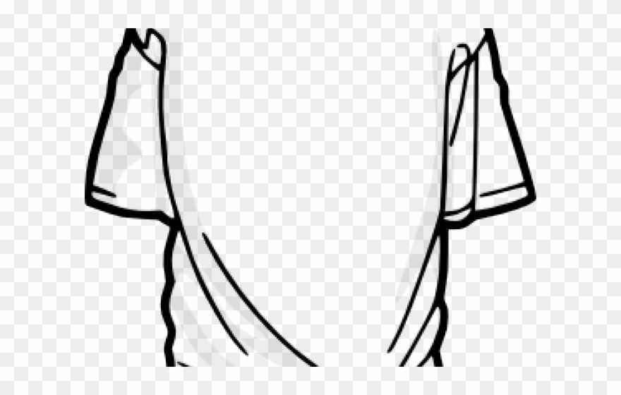 Clothes Clipart Blouse - T Shirt Vector Black And White - Png Download