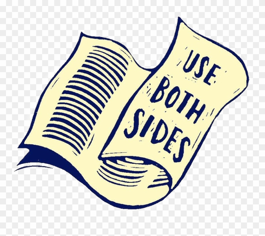 Send E Mails And E Cards To Reduce Paper Waste - Printing Paper On Both Sides Clipart