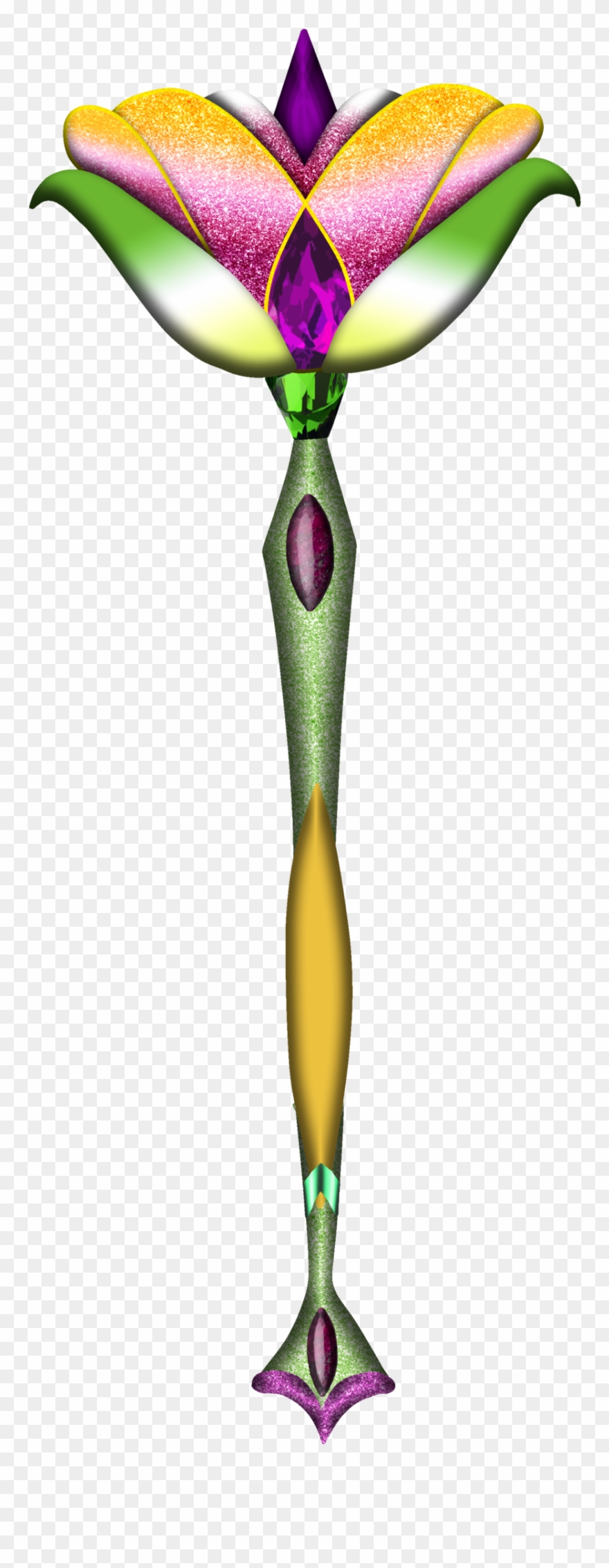 Flora Mythix Wand - Winx Club Mythix Flora Clipart