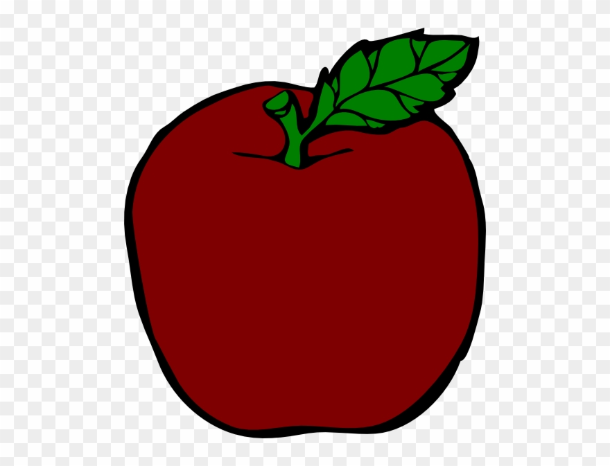 Apple Drawing Black And White Clipart