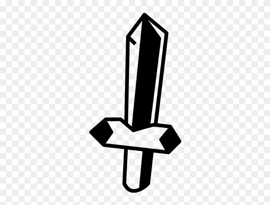 Sword Rubber Stamp - Sword Clipart