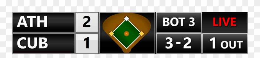 Black And White Stock Sports Scoreboards For Broadcasting - Baseball Scoreboard Obs Clipart