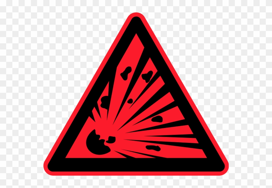 Hazardous Waste Symbol Clip Art Clipart - Explosive Substances - Png Download