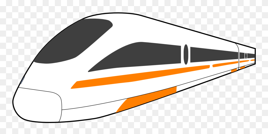 Travel, High Speed Train Train High Speed Rail Fas - Maglev Train Clip Art - Png Download