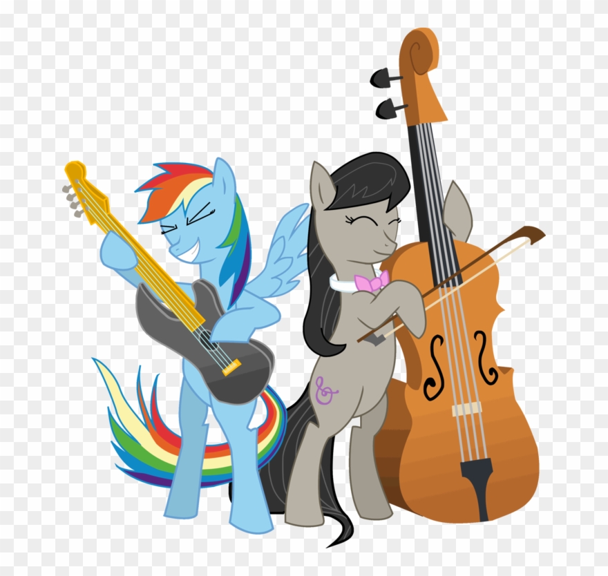 Publicat De Eu Ciresica La - Octavia And Rainbow Dash Clipart