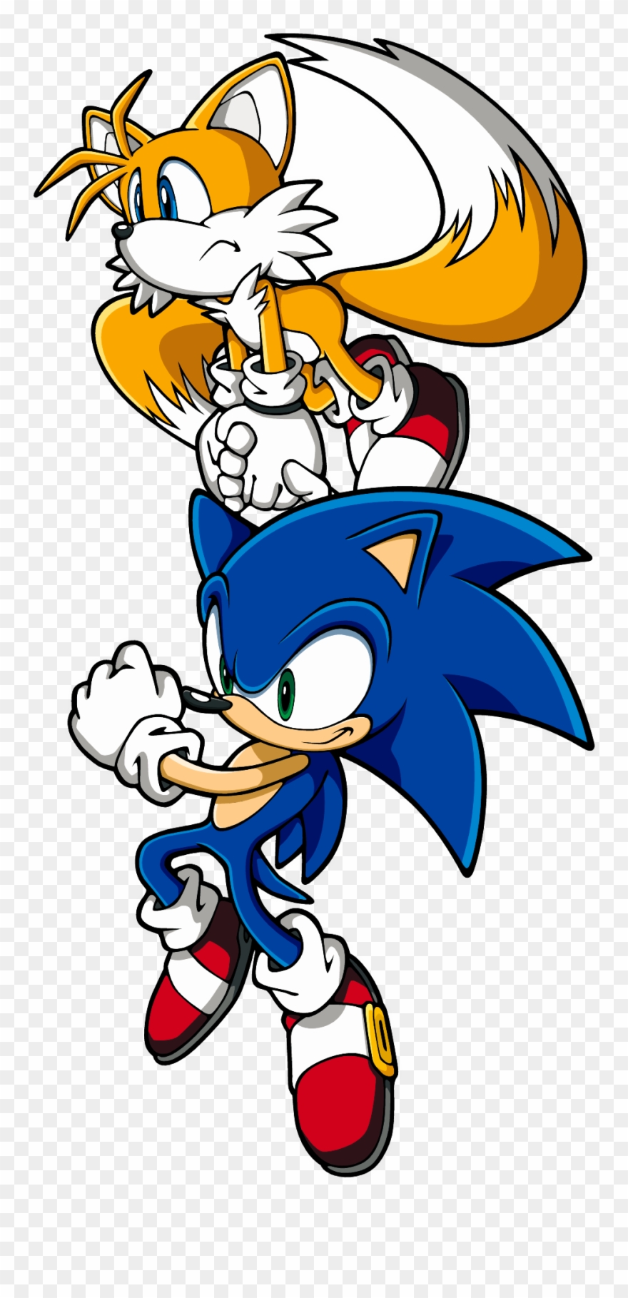 Sonic The Hedgehog And Miles Tails Prower Clipart