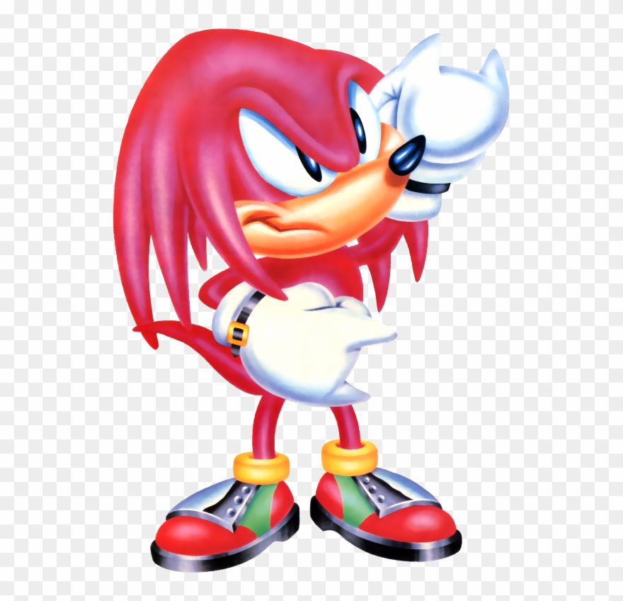 Sonic The Hedgehog Clipart Knuckles - Classic Knuckles The Echidna - Png Download