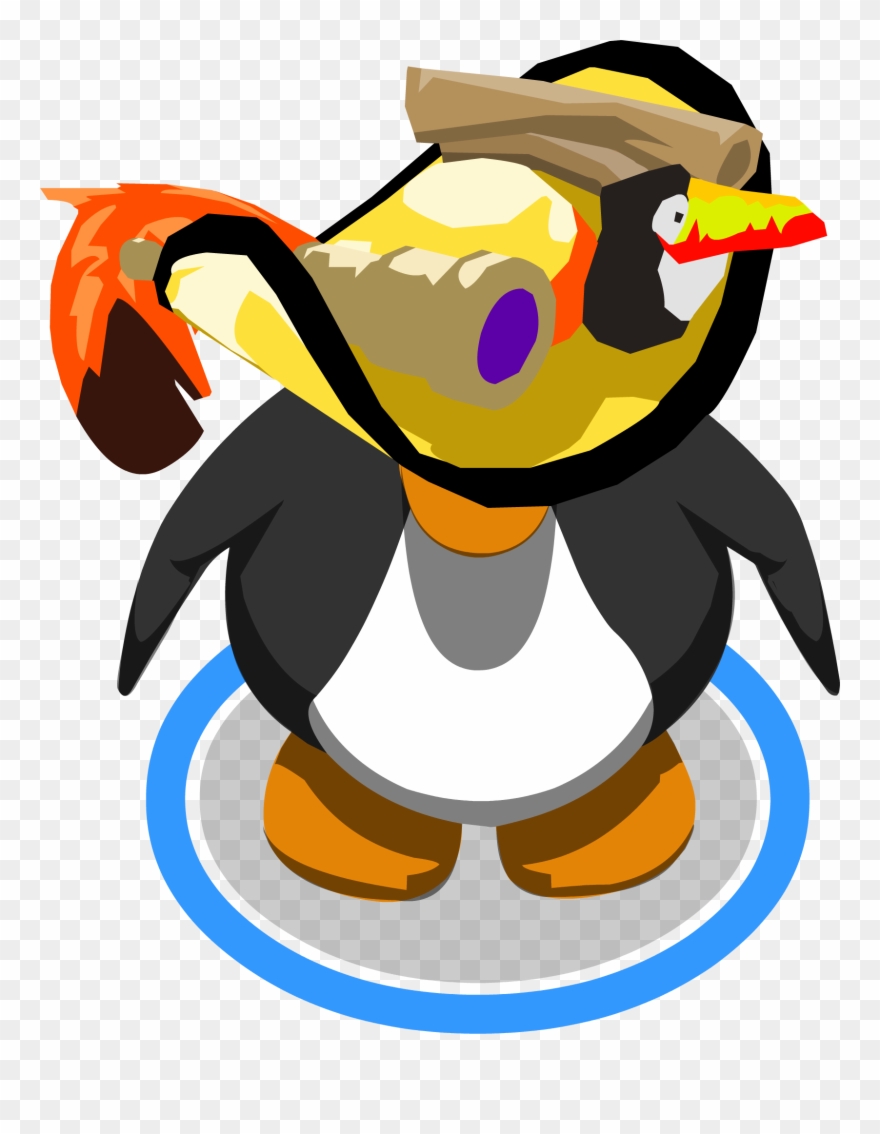 Golden Pirate Hat In-game - Club Penguin Skeleton Penguin Clipart
