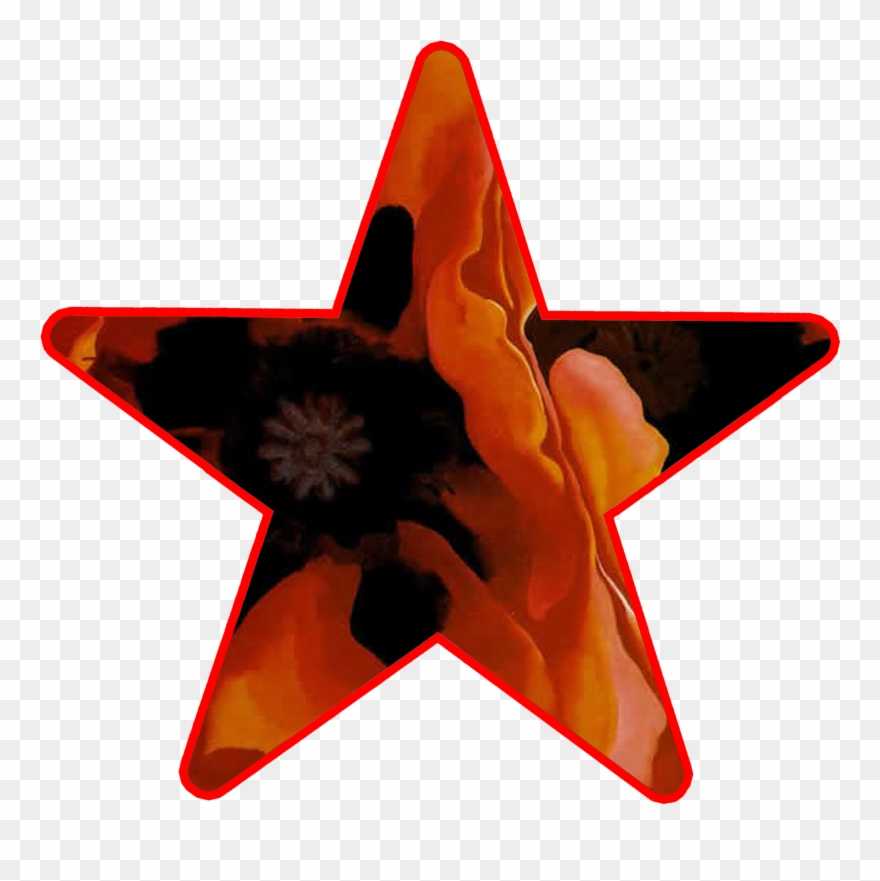 Artist Star Georgia O Keeffe Poppies - Georgia O Keeffe Oriental Poppies Clipart