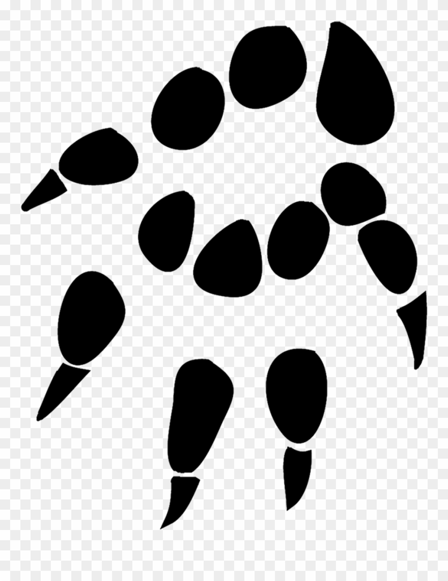 Hedgehog Clipart Tracks - Hedgehog Paw Print Tattoo - Png Download