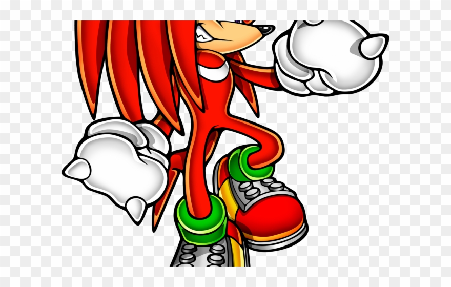 Sonic The Hedgehog Clipart Knuckles The Echidna - Knuckles The Echidna Sa2b - Png Download