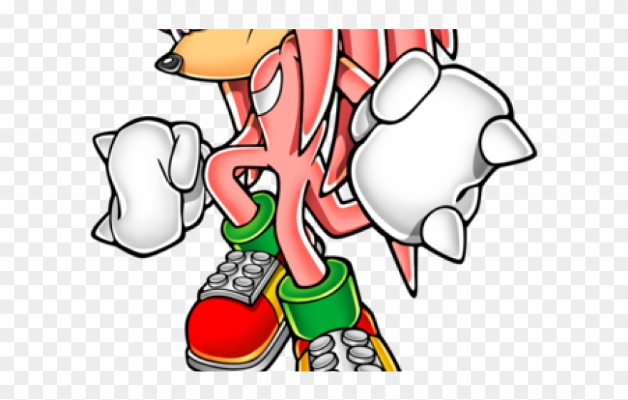 Sonic The Hedgehog Clipart Knuckles - Knuckles Sonic The Hedgehog Coloring Page - Png Download