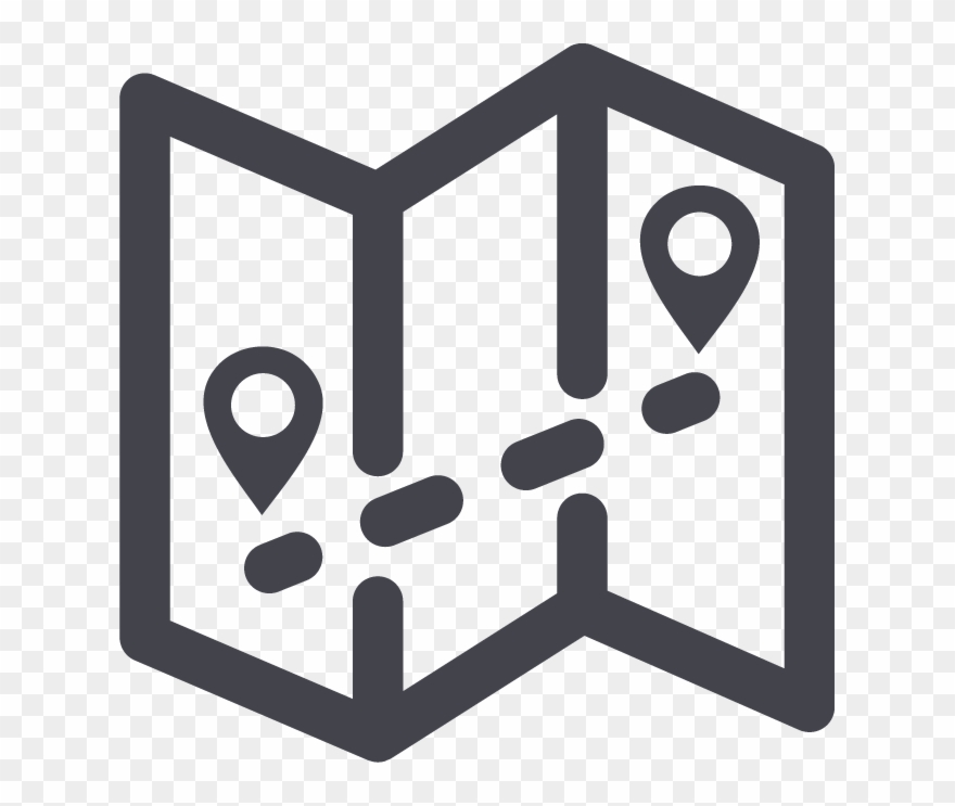 Event Planning - Map Directions Icon Clipart