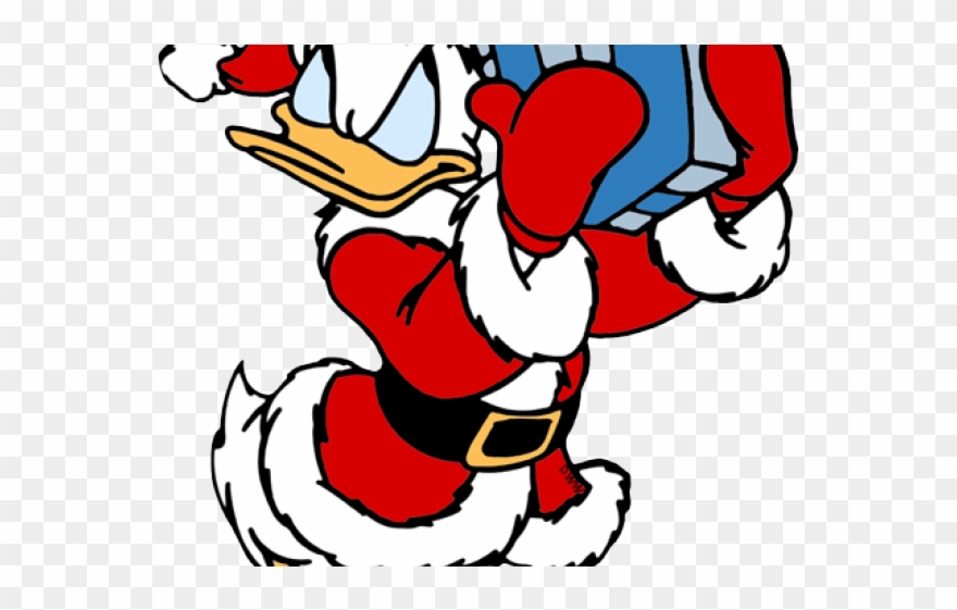 Legs Clipart Christmas - Donald Duck Christmas - Png Download