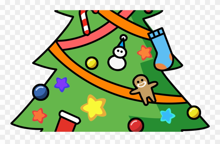 Christmas Tree Cartoon Cute Clipart